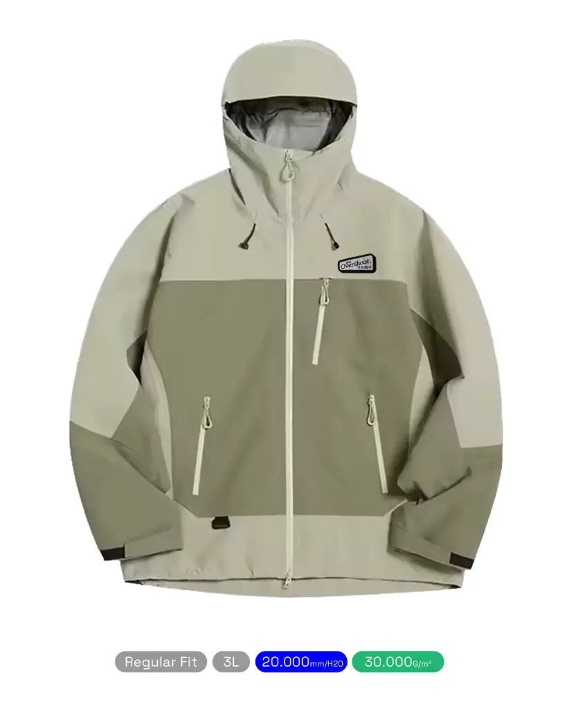 [AW26-AB03.1] Drop Shell Jacket (Green/Grey) (XS)